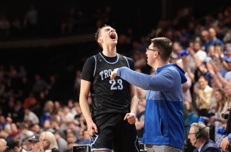 West Central player celebrating during the championship